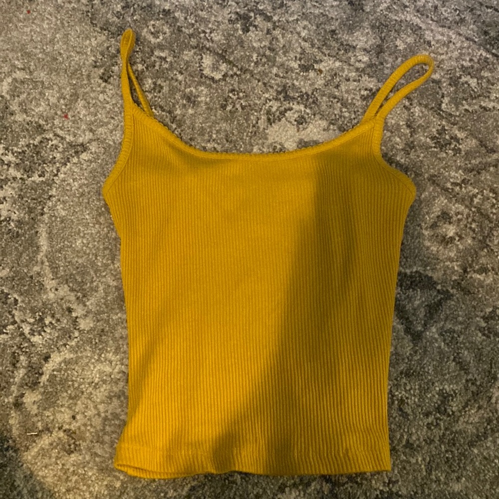 Xs wild fable mustard color crop top